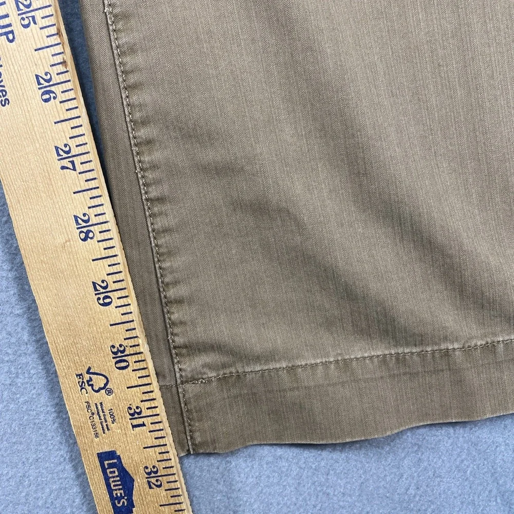 Banana Republic Mens Pants Chino Style Faded Wide‎ Leg Tan/Brown 32x32